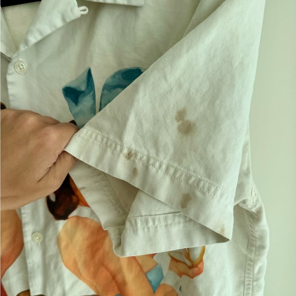 OVO X Playboy Bunny Silk Shirt White Pink Owl - Picture 6 of 10